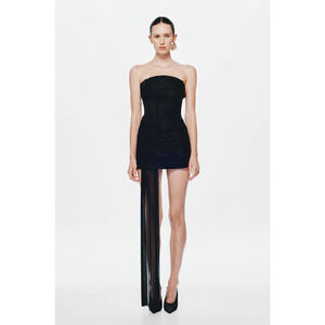 Misha THE 'EMBER' WRAPPED MINI DRESS Medium